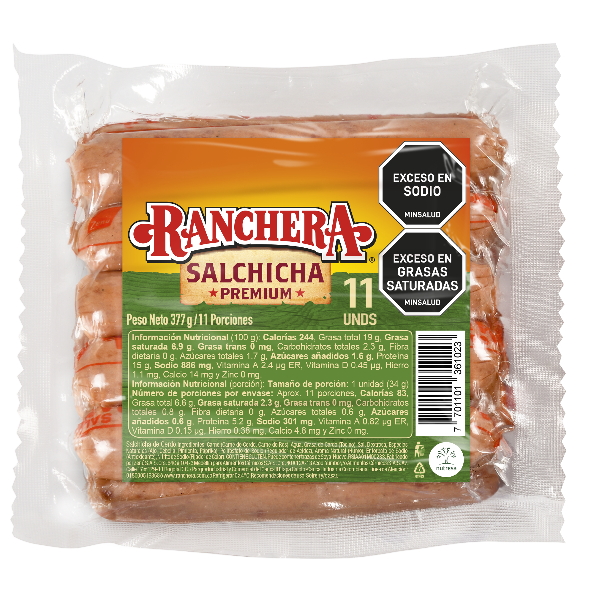 17 Salchicha Ranchera 377g