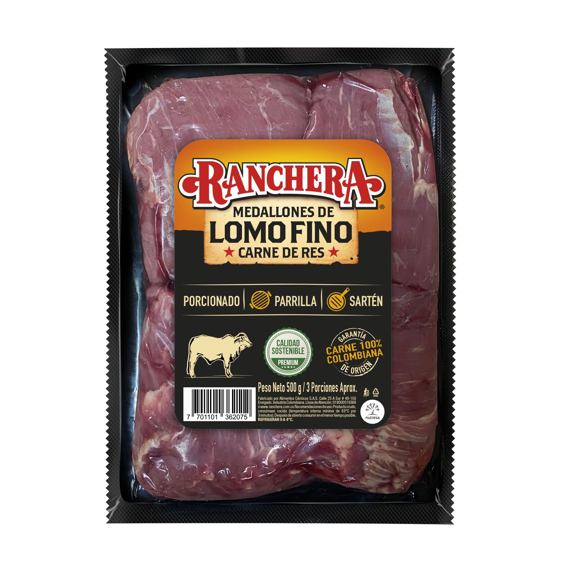 Medallones de Lomo Fino Ranchera 500g